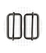 ZipperZoo schuifgesp basic 38 mm - gun metal - verpakt per 2