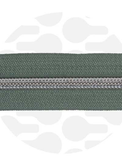 ZipperZoo Sage Green - spiral zipper 1 with #5