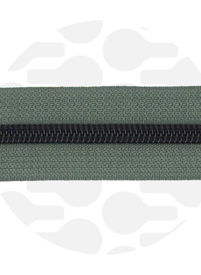 ZipperZoo Sage Green - spiral zipper 1 with #5