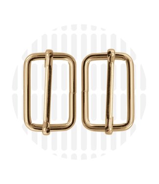 ZipperZoo schuifgesp basic 32 mm - goud - verpakt per 2