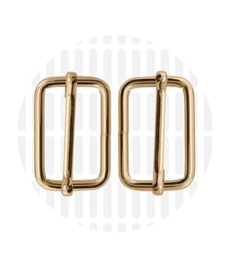 ZipperZoo Slide buckle 32 mm - gold - packed per 2