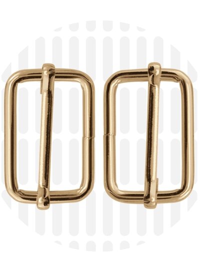 ZipperZoo Slide buckle 32 mm - gold - packed per 2