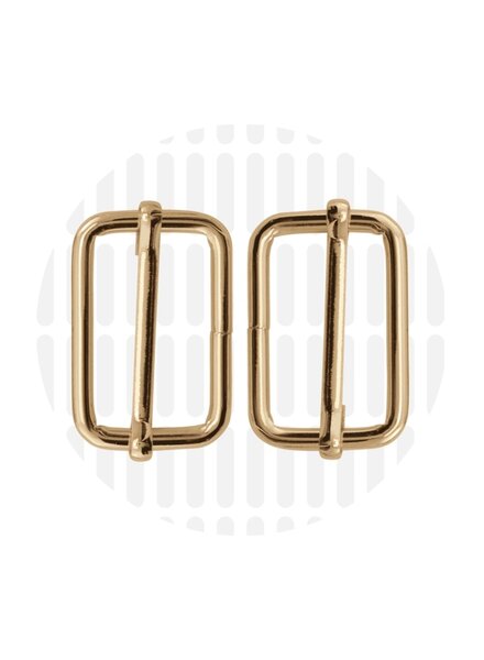 ZipperZoo Slide buckle 32 mm - gold - packed per 2