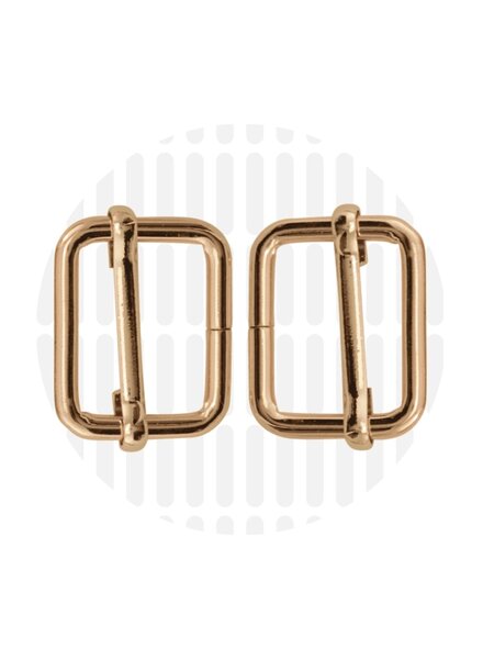 ZipperZoo Sliding buckle 25 mm - gold - packed per 2