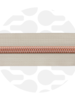 ZipperZoo Off-White - spiral zipper 1 meter #5 Rose gold