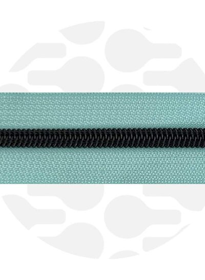 ZipperZoo Mint Zipper tape nr.5 with Nylon coil black spiraalrits