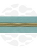 ZipperZoo mint zipper tape nr.5 with nylon coil GOLD spiraalrits