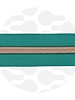 ZipperZoo Nordic Teal - spiral zipper 1 meter #5 rose gold