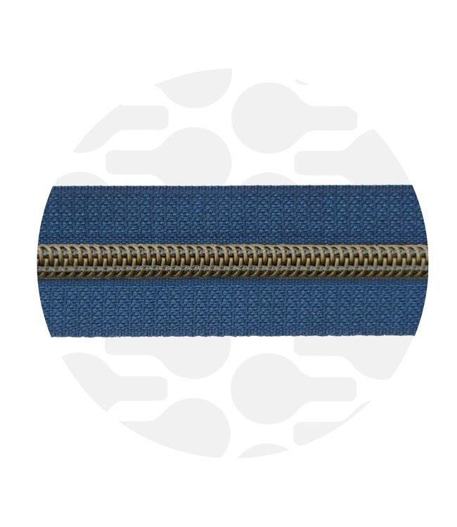 ZipperZoo stormy blue - spiraalrits 1 meter  #5