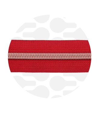 ZipperZoo rood - spiraalrits 1 meter  #5