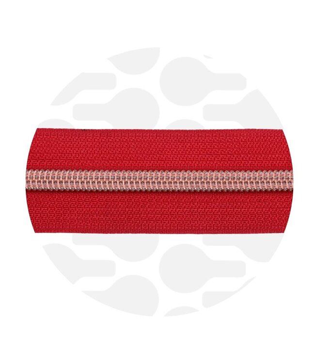 ZipperZoo rood - spiraalrits 1 meter  #5
