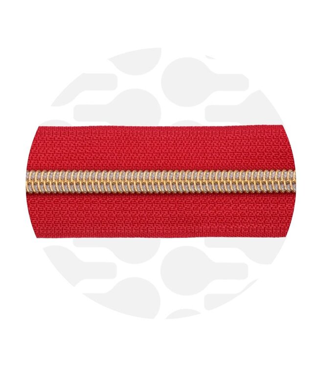 ZipperZoo rood - spiraalrits 1 meter  #5