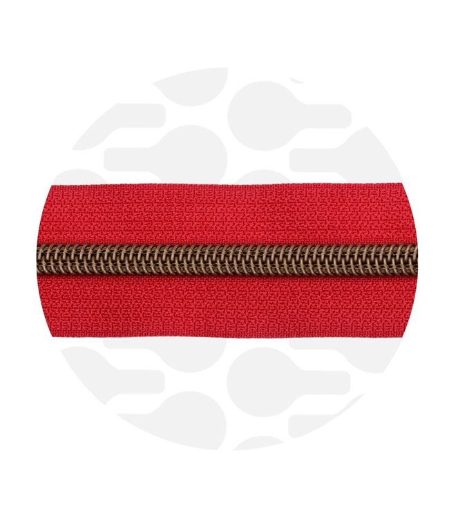 ZipperZoo rood - spiraalrits 1 meter  #5