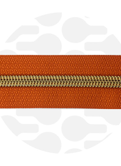 ZipperZoo puffin's bill rood - spiraalrits 1 meter  #5