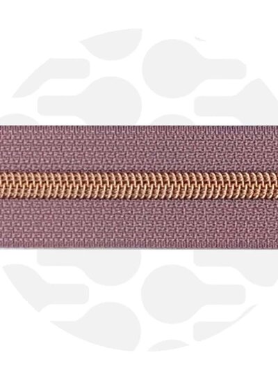 ZipperZoo dark lilac - spiraalrits 1 met #5