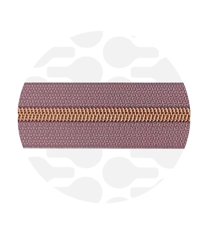 ZipperZoo dark lilac - spiraalrits 1 met #5