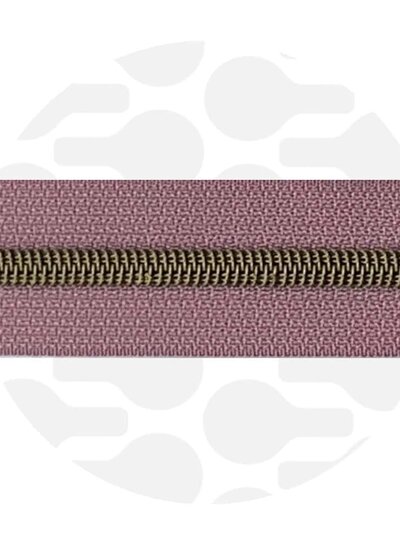 ZipperZoo Dark Lilac - spiral zipper 1 with #5
