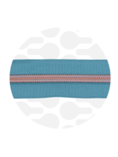 ZipperZoo stoffig turquoise - spiraalrits 1 meter  #5
