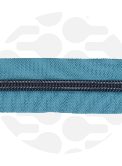 ZipperZoo stoffig turquoise - spiraalrits 1 meter  #5