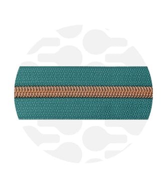 ZipperZoo Seaspray Teal - spiral zipper 1 meter #5