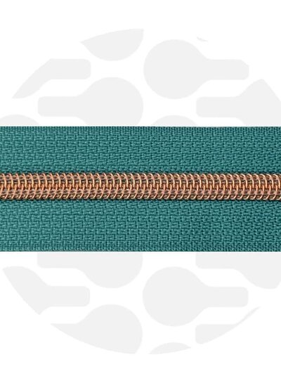 ZipperZoo seaspray teal - spiraalrits 1 meter  #5