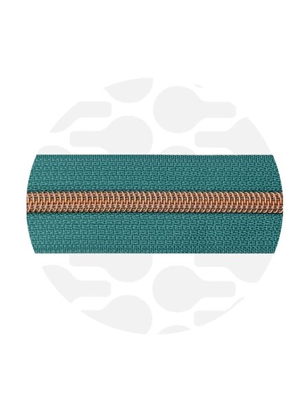 ZipperZoo seaspray teal - spiraalrits 1 meter  #5