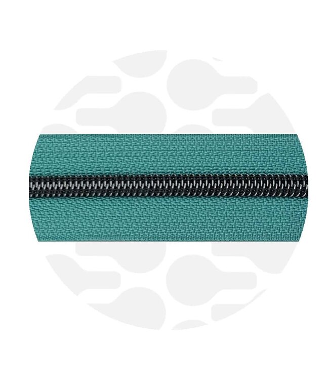 ZipperZoo seaspray teal - spiraalrits 1 meter  #5