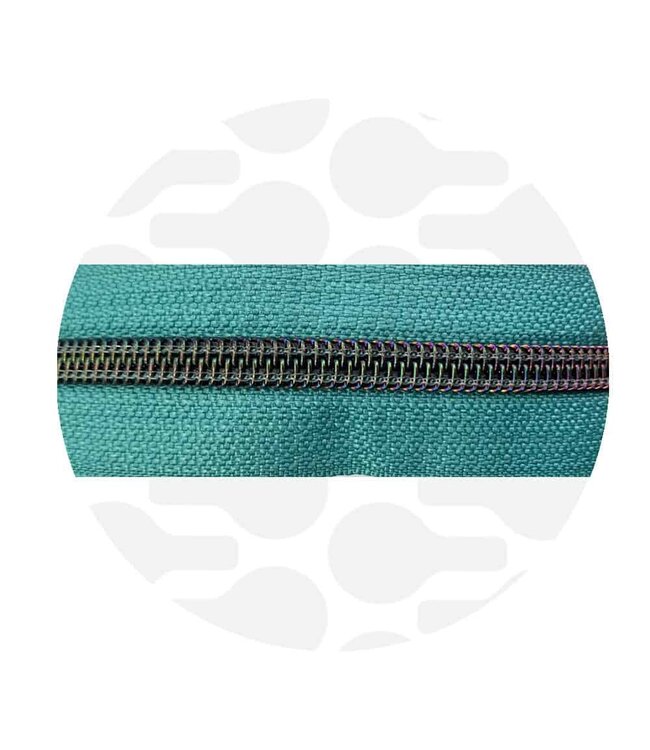 ZipperZoo seaspray teal - spiraalrits 1 meter  #5