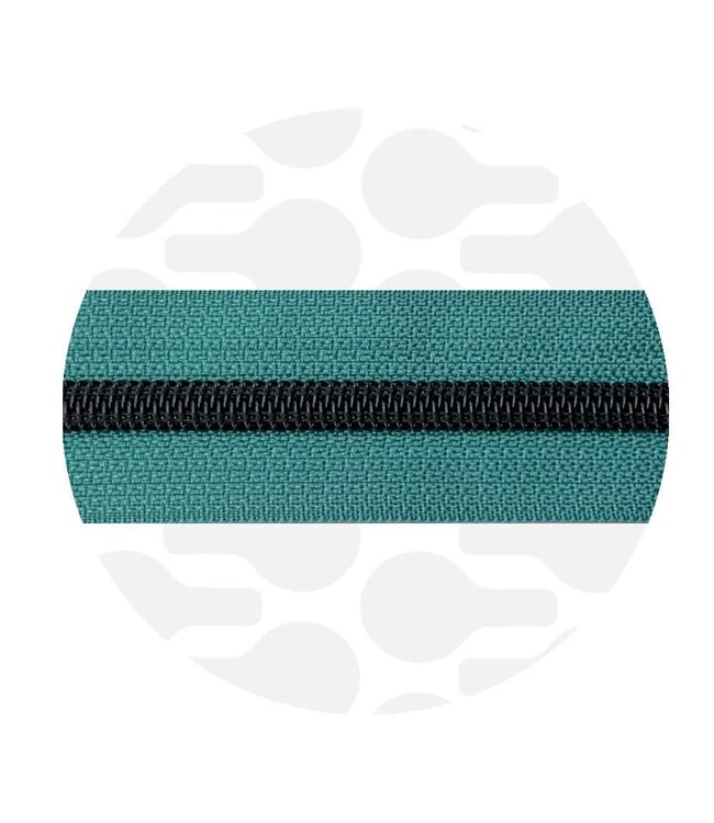 ZipperZoo seaspray teal - spiraalrits 1 meter  #5