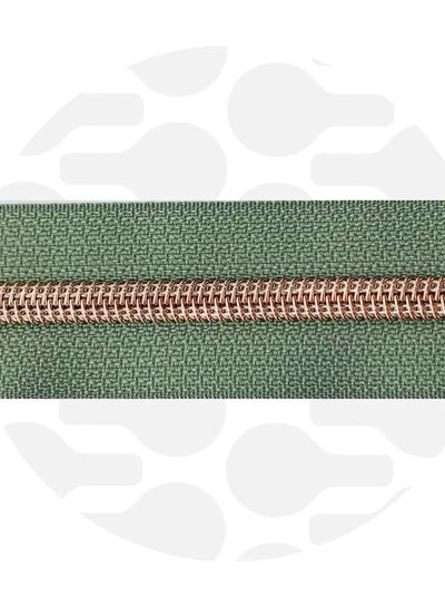 ZipperZoo Willow Green - spiral zipper 1 meter #5