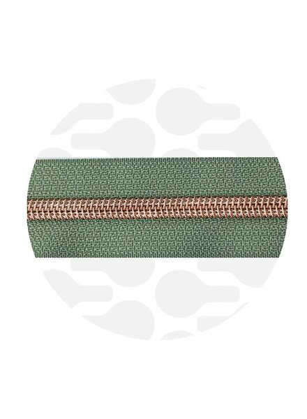 ZipperZoo Willow Green - spiral zipper 1 meter #5
