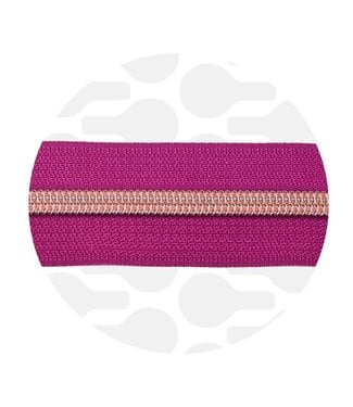 ZipperZoo Amarant Magenta - spiral zipper 1 with #5