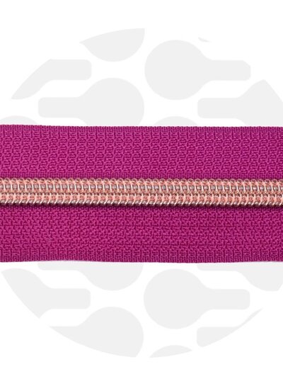 ZipperZoo Amarant Magenta - spiral zipper 1 with #5
