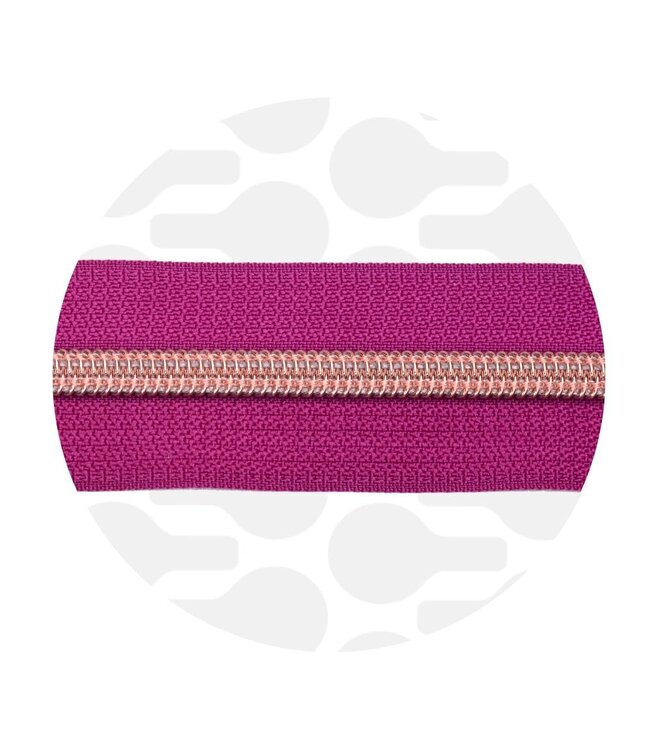 ZipperZoo amarant magenta - spiraalrits 1 met #5