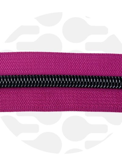 ZipperZoo amarant magenta - spiraalrits 1 met #5