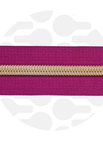 ZipperZoo amarant magenta - spiraalrits 1 met #5