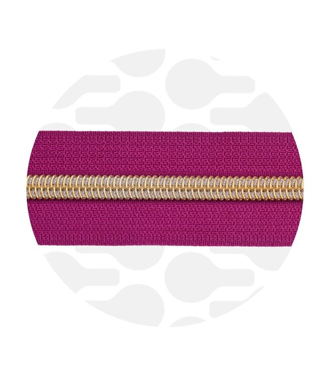 ZipperZoo amarant magenta - spiraalrits 1 met #5