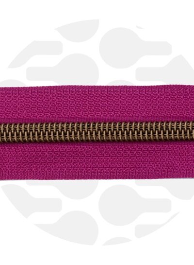 ZipperZoo amarant magenta - spiraalrits 1 met #5