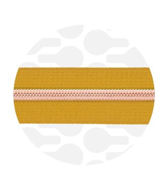 ZipperZoo Ochre yellow - spiraalrits 1 met #5