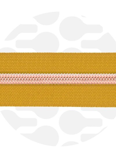 ZipperZoo Ochre yellow - spiraalrits 1 met #5