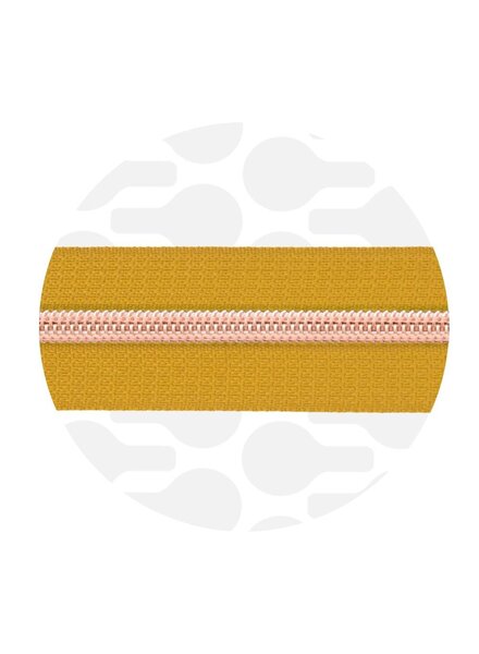 ZipperZoo oker yellow - spiraalrits 1 met #5