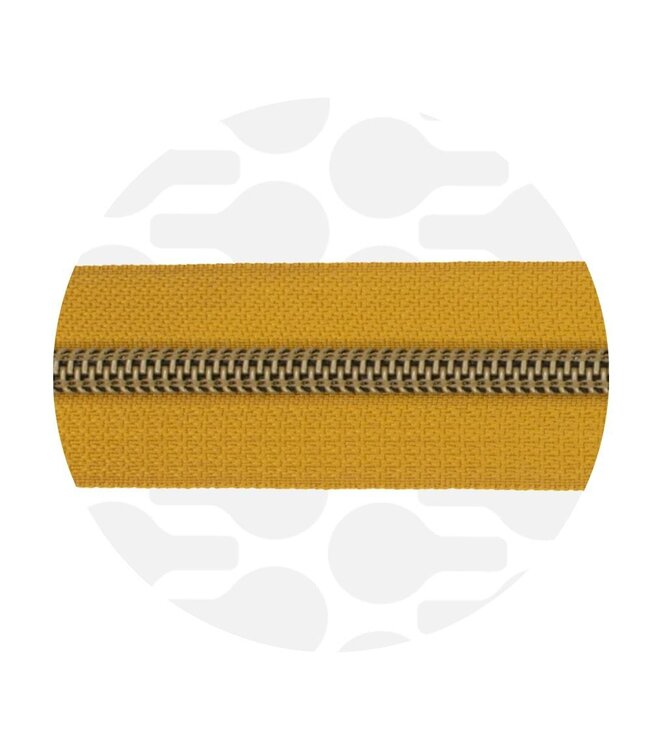ZipperZoo Ochre yellow - spiraalrits 1 met #5