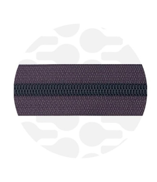 ZipperZoo midnight plum - spiraalrits 1 meter  #5