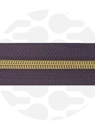 ZipperZoo midnight plum - spiraalrits 1 meter  #5