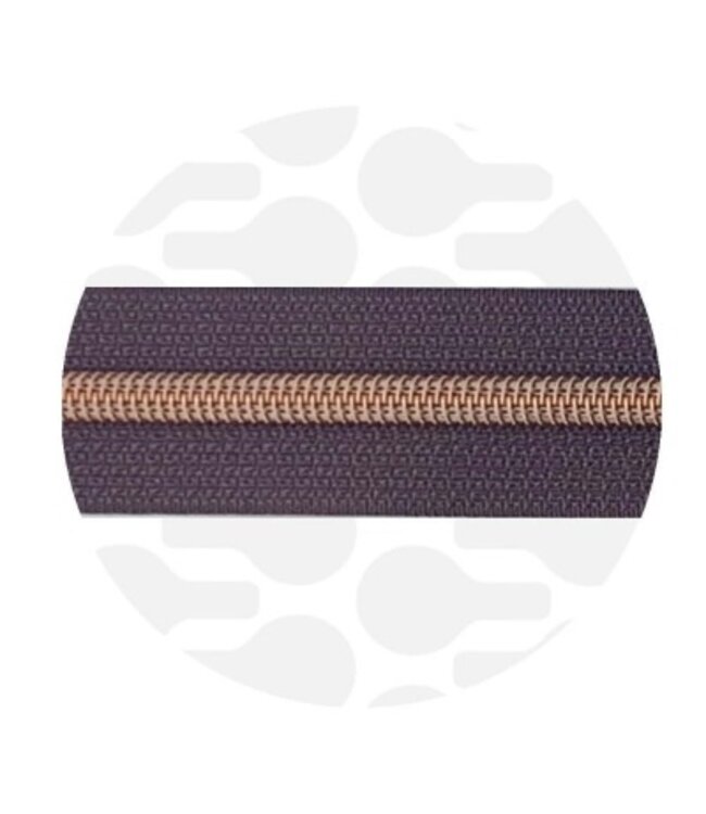 ZipperZoo midnight plum - spiraalrits 1 meter  #5