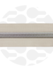 ZipperZoo spiraalrits Off-White  met zilver spiraal #5 (excl. ritstrekkers)