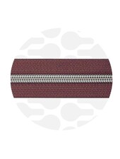 ZipperZoo spiral zipper porto red with silver spiral #5 (excl. zipper pullers)