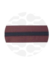 ZipperZoo coil zipper porto red with black spiral #5 (excl. zip pullers)