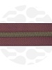 ZipperZoo spiral zipper porto red with antique brass spiral #5 (excl. zipper pullers)