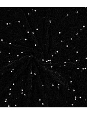 sequined velvet black - beautiful stretch fabric
